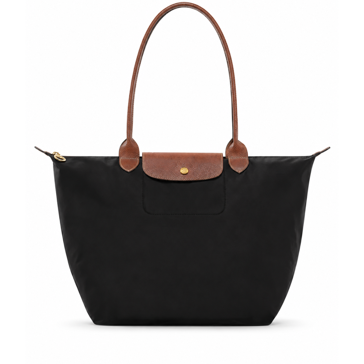 Sac cabas pliable en cuir contrastant pour femme