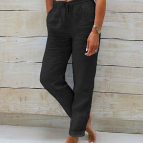 Pantalon Léger Taille Élastique Confort Quotidien