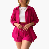 Ensemble Chemise Rayée Short Confort Estival