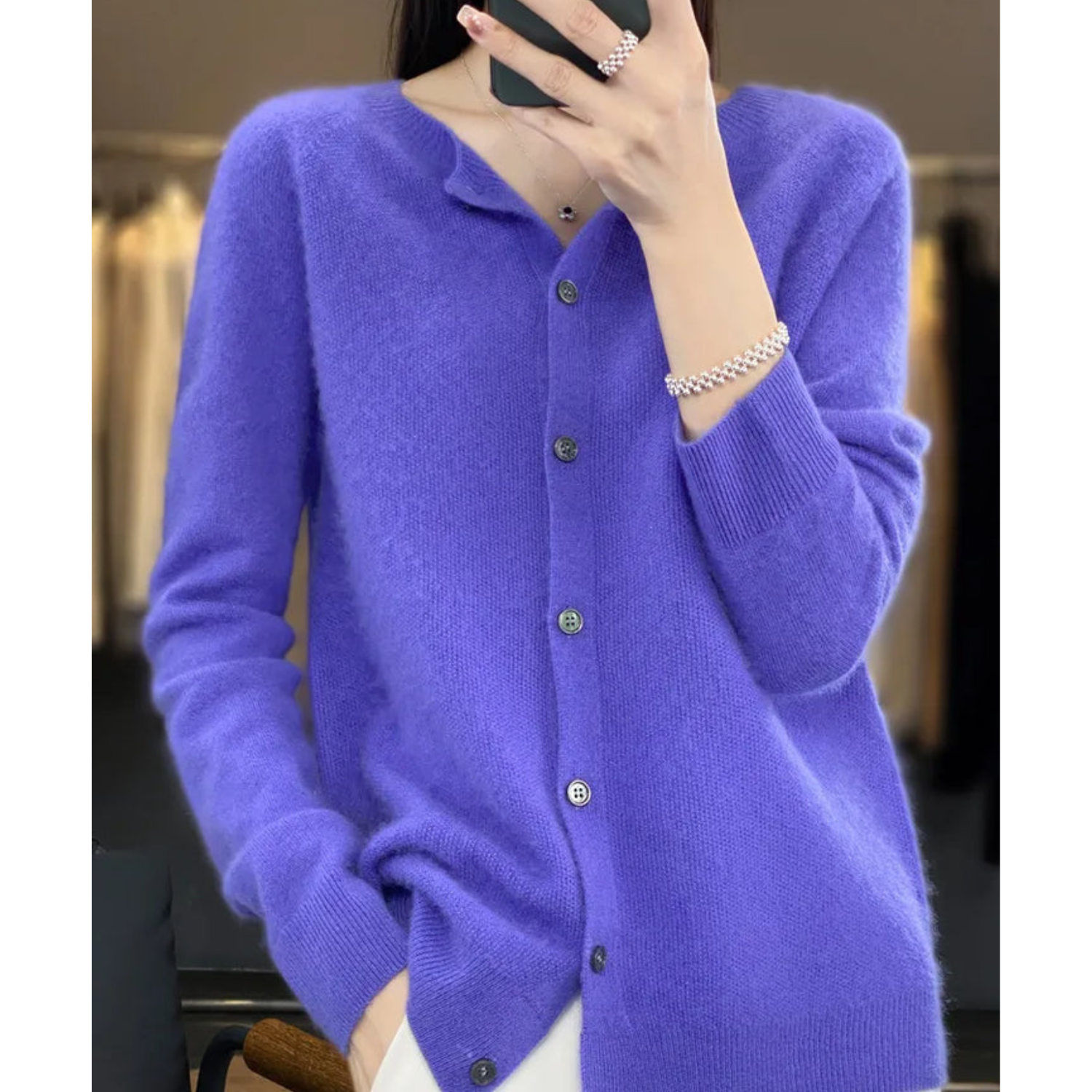 Cardigan Femme Boutonné – Pull Maille Fine Élégant