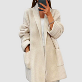 Cardigan Automne Camel Femme Intemporel