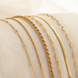 Set de 6 bracelets femme en acier inoxydable
