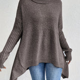 Pull Automne Élégant Vert Femme
