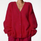 Cardigan Automne Léger Blanc Femme