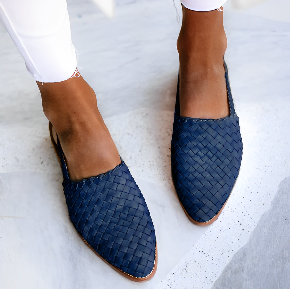 Mocassins Femme Tressés – Chaussures Plates Élégantes