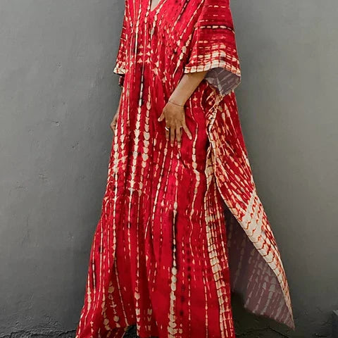 Robe Longue Bohème Ample Fluide Confort Élégant