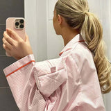 Ensemble Pyjama Satin Doux Confort Élégance Nuit