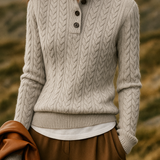 Pull Automne En Cachemire Gris Femme