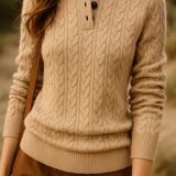 Pull Automne En Cachemire Gris Femme