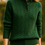 Pull Automne En Cachemire Gris Femme
