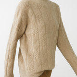 Pull Col Montant Maille Texturée Confort Élégance Hiver