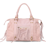 Sac cabas en cuir vieilli clouté pour femme