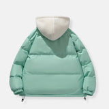 Doudoune femme matelassée à capuche et doublure polaire