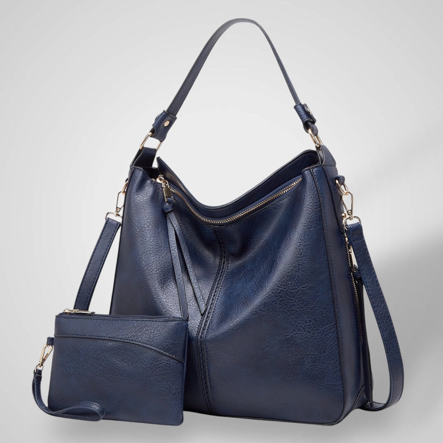 Sac En Cuir Élégant Noir Femme