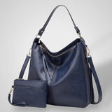 Sac En Cuir Élégant Noir Femme