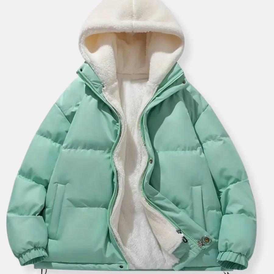Chloé | Veste d’Hiver Zippée Chaude