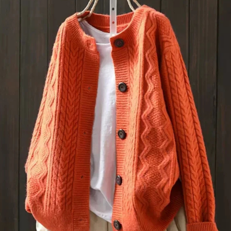 Cardigan Automne Camel Femme