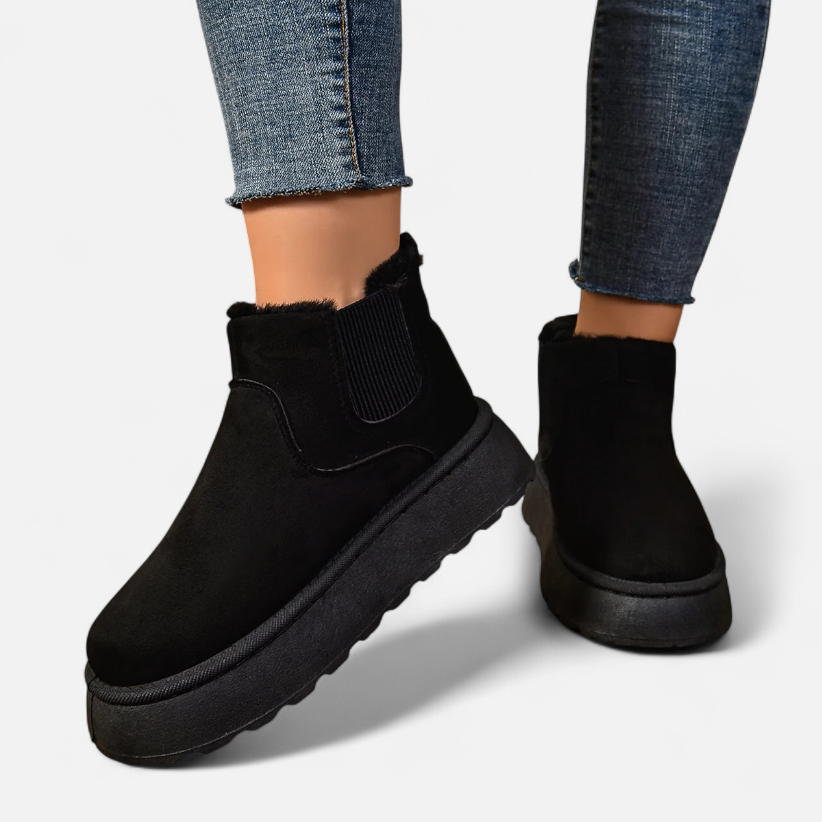 Bottines Chelsea Confort Semelle Épaisse Style Casual Moderne