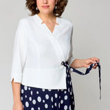 Robe Midi Contrastée Pois Élégance Féminine