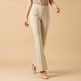 Pantalon Flare Sculptant Taille Haute Élégance Moderne
