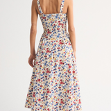 Robe Midi à Pois Sans Manches
