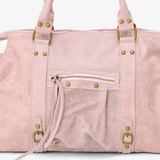 Sac cabas en cuir vieilli clouté pour femme