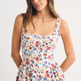 Robe Midi à Pois Sans Manches