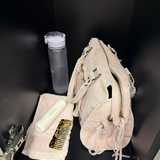 Sac cabas en cuir vieilli clouté pour femme
