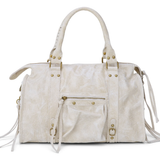 Sac cabas en cuir vieilli clouté pour femme