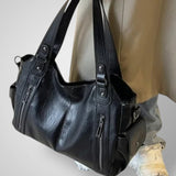 Sac En Cuir Noir Femme Intemporel