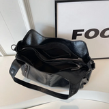 Sac porté épaule femme en simili cuir, bandoulière amovible
