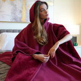 Plaid Poncho à Capuche – Couverture Oversize Ultra Douce