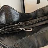 Sac porté épaule femme en simili cuir, bandoulière amovible