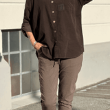 Chemise Décontractée Manches Retroussables Confort Élégance Urbaine