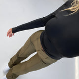 Pantalon Large Taille Haute Élégant Coupe Flare Moderne