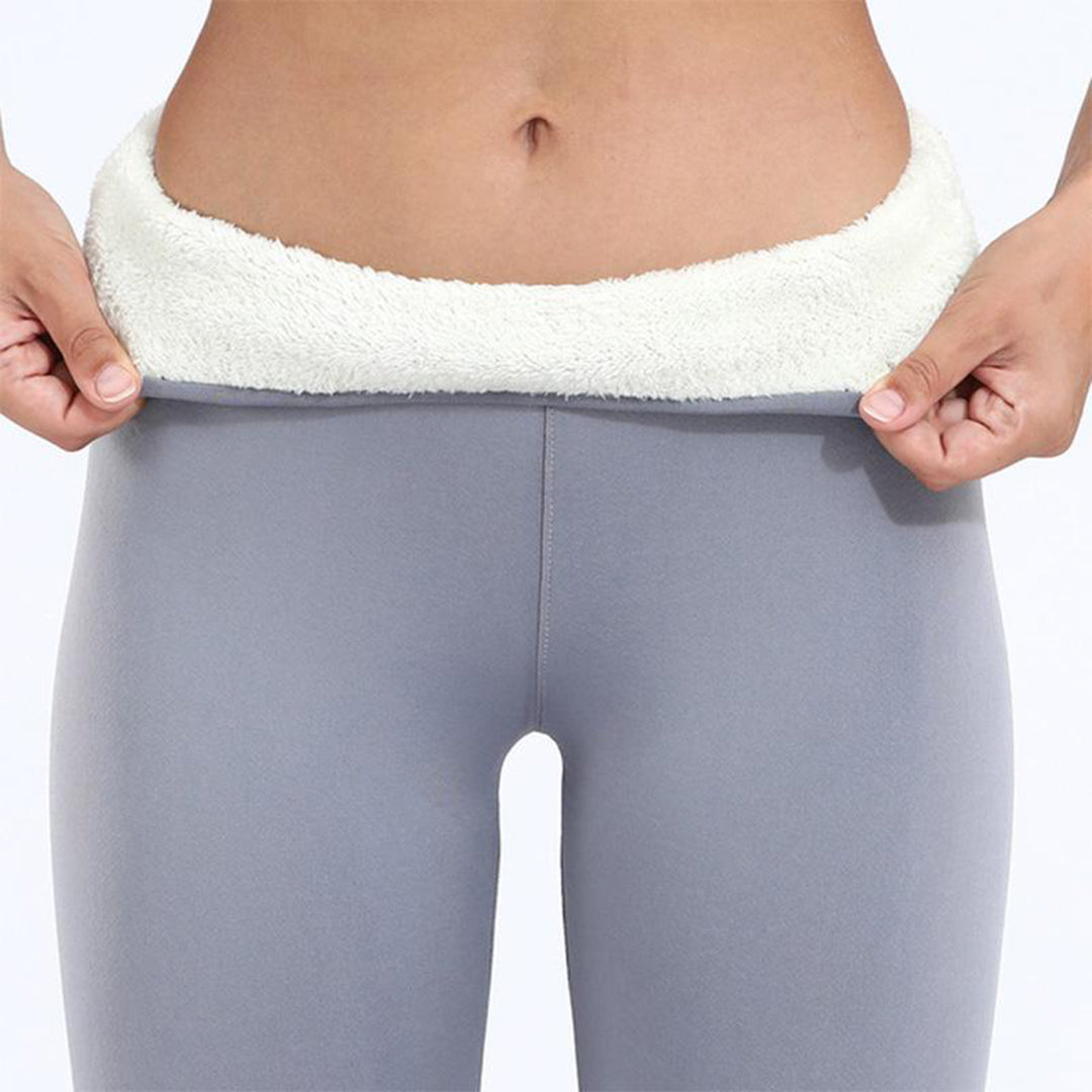 Legging Thermique Doublure Polaire Taille Haute Confort Hiver
