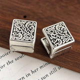 Boucles d'oreilles argent 925 gravées vintage