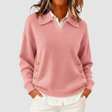 Pull Automne Élégant Marron Femme