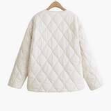 Veste matelassée femme à nouettes devant