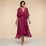 Robe Élégante Verte Femme