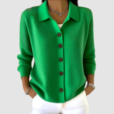 Cardigan Automne Vert Femme