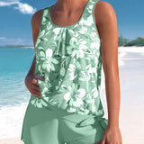 Ensemble Été Femme Débardeur Fleuri et Short Léger