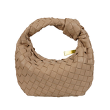 Sac hobo femme tressé à anse nouée