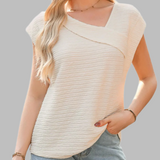 Asymmetrisk T Shirt Casual Stil Let Komfort