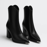 Bottines Pointues à Talon pour Style Élégant