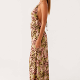 Robe Longue Fleurie Dos Nu Élégance Bohème