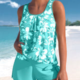 Ensemble Été Femme Débardeur Fleuri et Short Léger