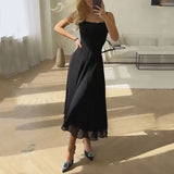 Robe midi femme à encolure carrée et jupe ample