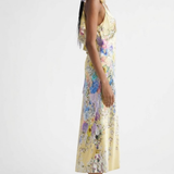 Robe Longue Fleurie Volants Romantiques