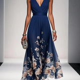 Robe Longue Étée Légère Verte Femme